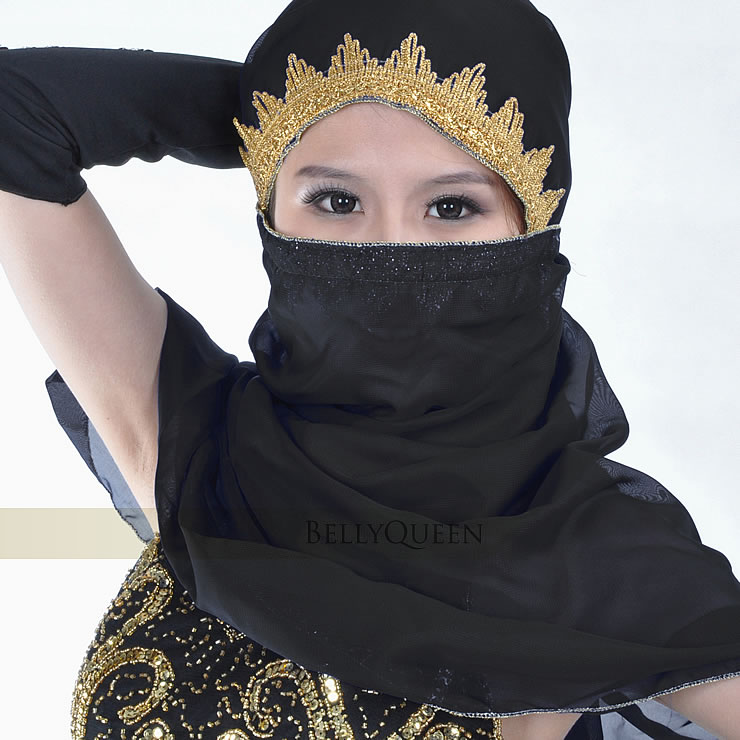 C12 Belly Dance Costume Veil Face Cloth Shawl